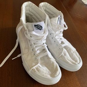 White vans high tops